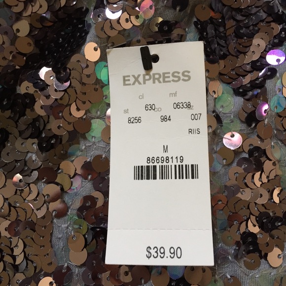 Express sleeveless sequin top - Picture 4 of 4